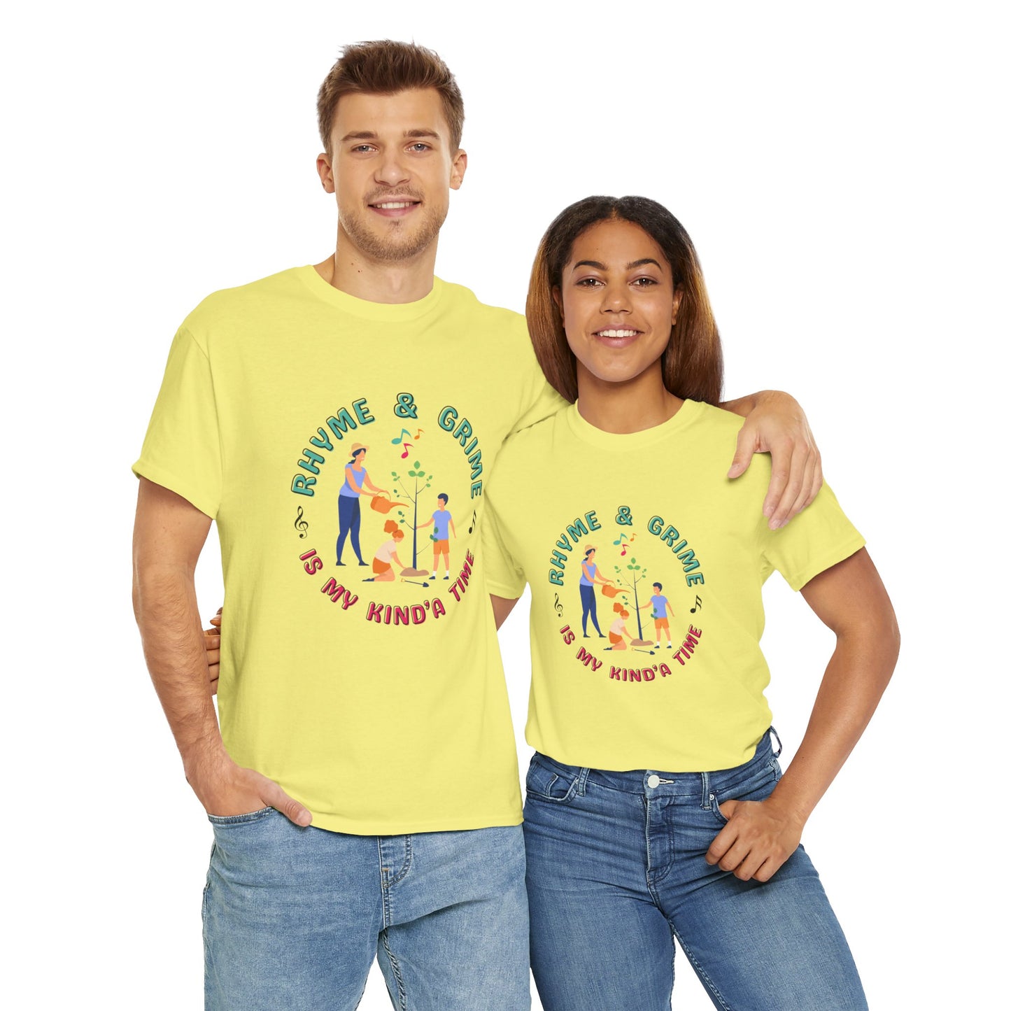 Rhyme and Grime is My Kind'a Time - Unisex Heavy Cotton Tee (Canada Printer)