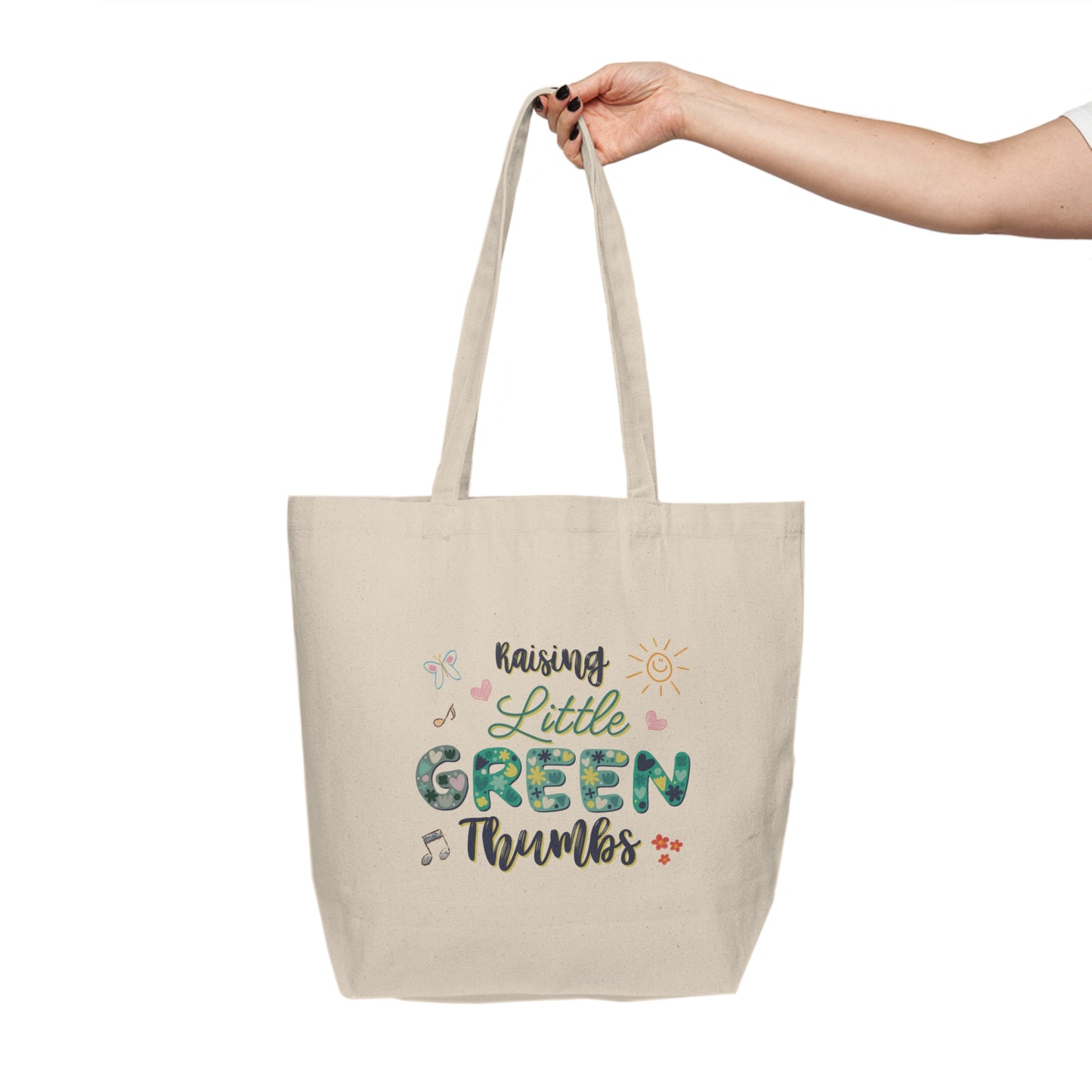 Raising Little Green Thumbs - Canvas Shopping Tote (Canadian Printer)