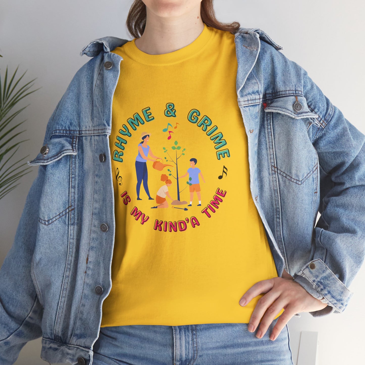 Rhyme and Grime is My Kind'a Time - Unisex Heavy Cotton Tee (Canada Printer)