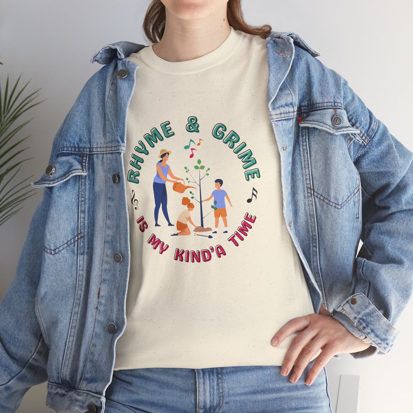 Rhyme and Grime is My Kind'a Time - Unisex Heavy Cotton Tee (Canada Printer)
