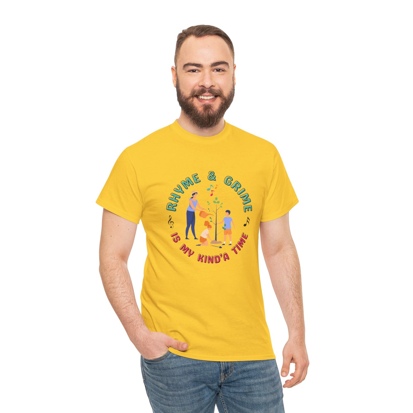 Rhyme and Grime is My Kind'a Time - Unisex Heavy Cotton Tee (Canada Printer)