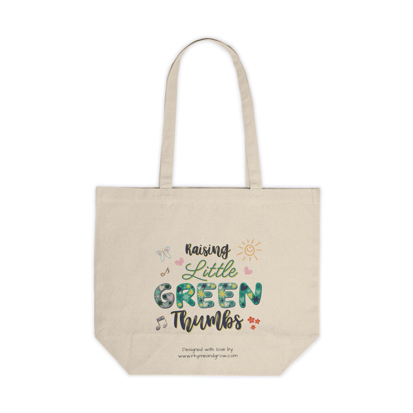 Raising Little Green Thumbs - Canvas Shopping Tote (Canadian Printer)