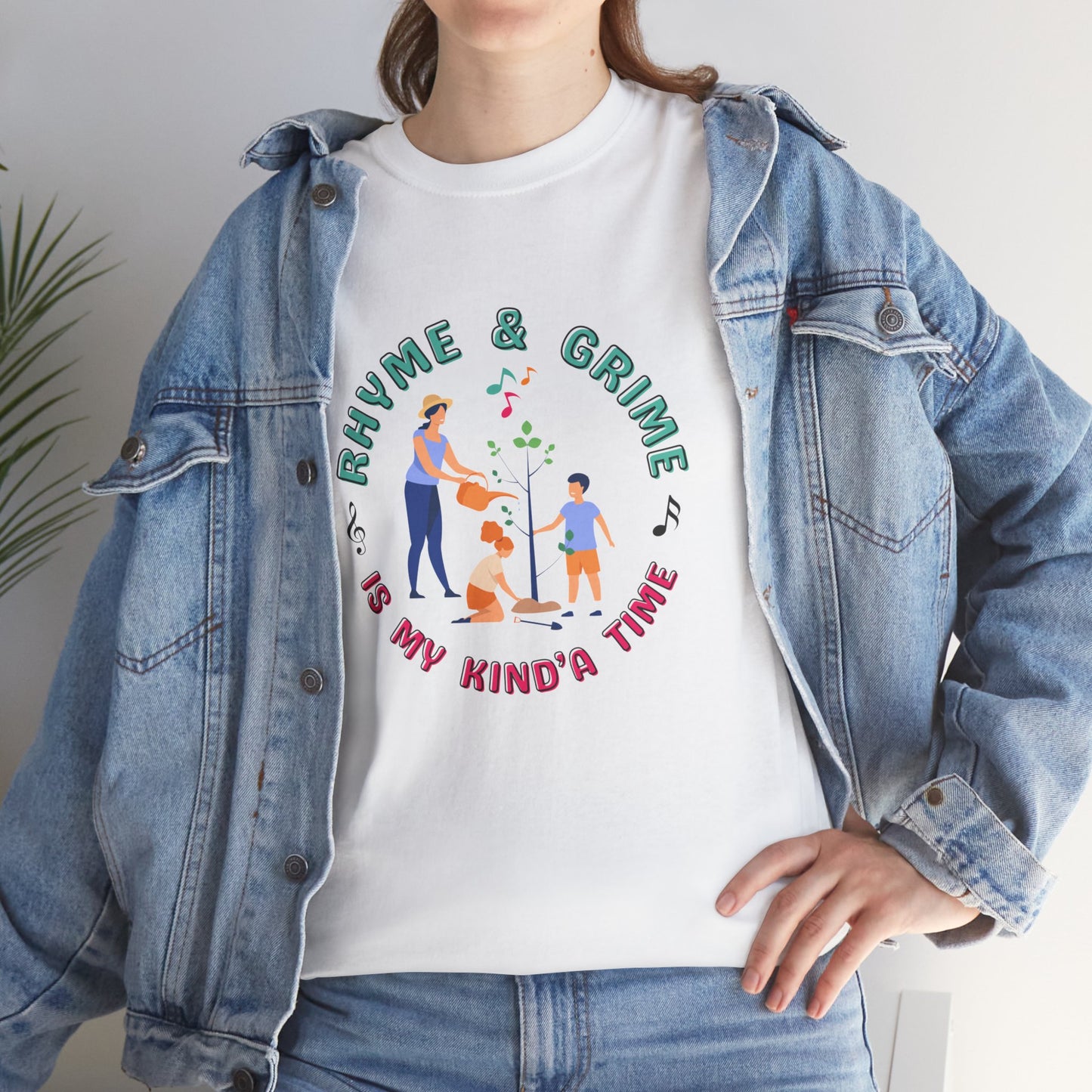 Rhyme and Grime is My Kind'a Time - Unisex Heavy Cotton Tee (Canada Printer)