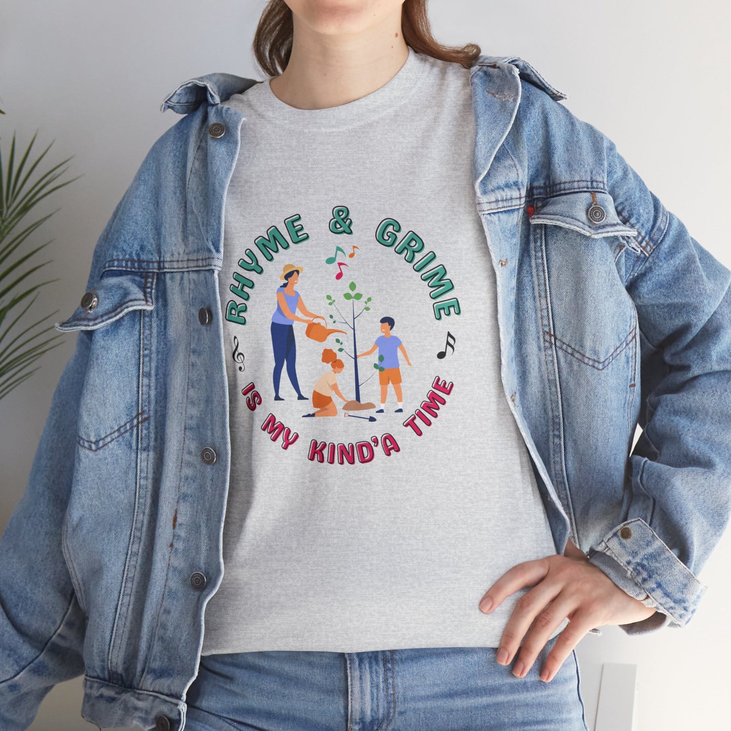 Rhyme and Grime is My Kind'a Time - Unisex Heavy Cotton Tee (Canada Printer)