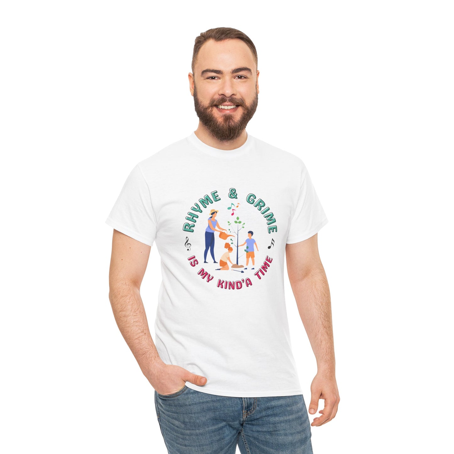 Rhyme and Grime is My Kind'a Time - Unisex Heavy Cotton Tee (Canada Printer)