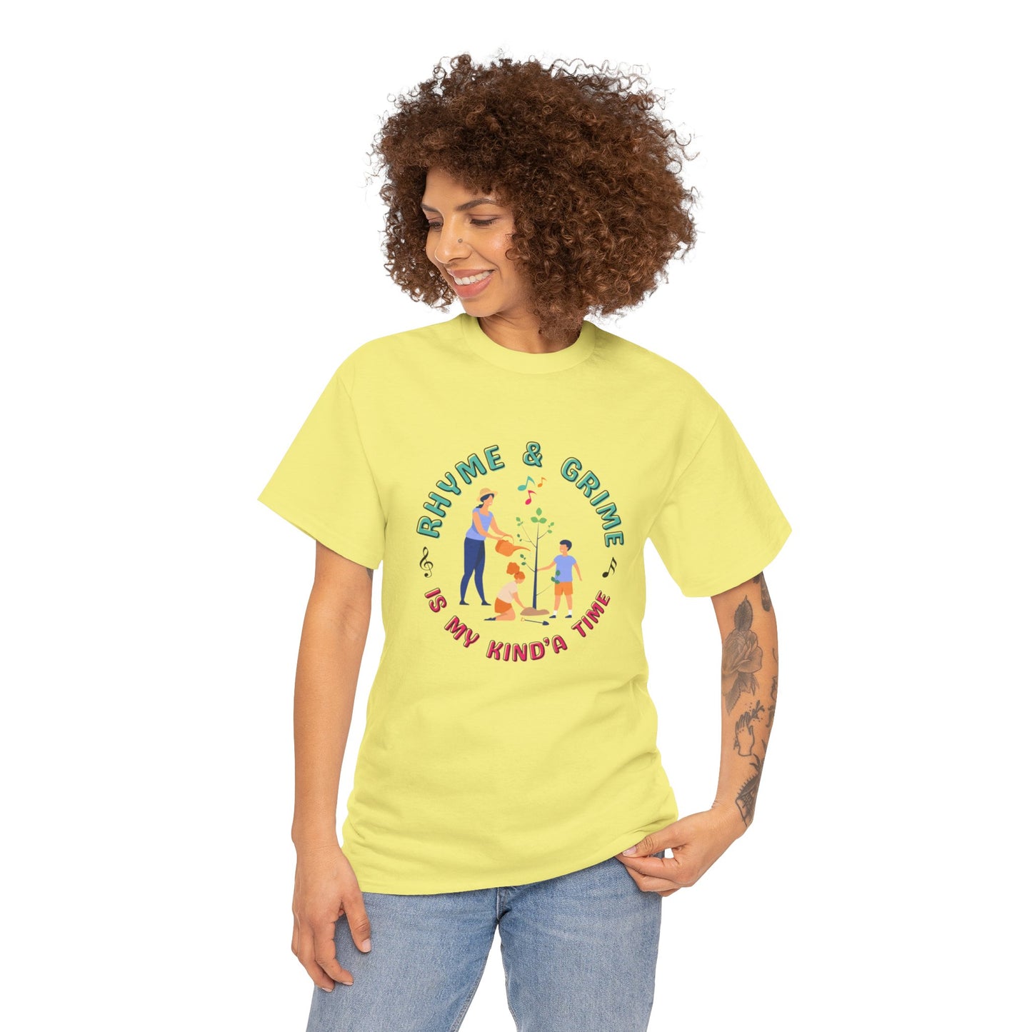 Rhyme and Grime is My Kind'a Time - Unisex Heavy Cotton Tee (Canada Printer)