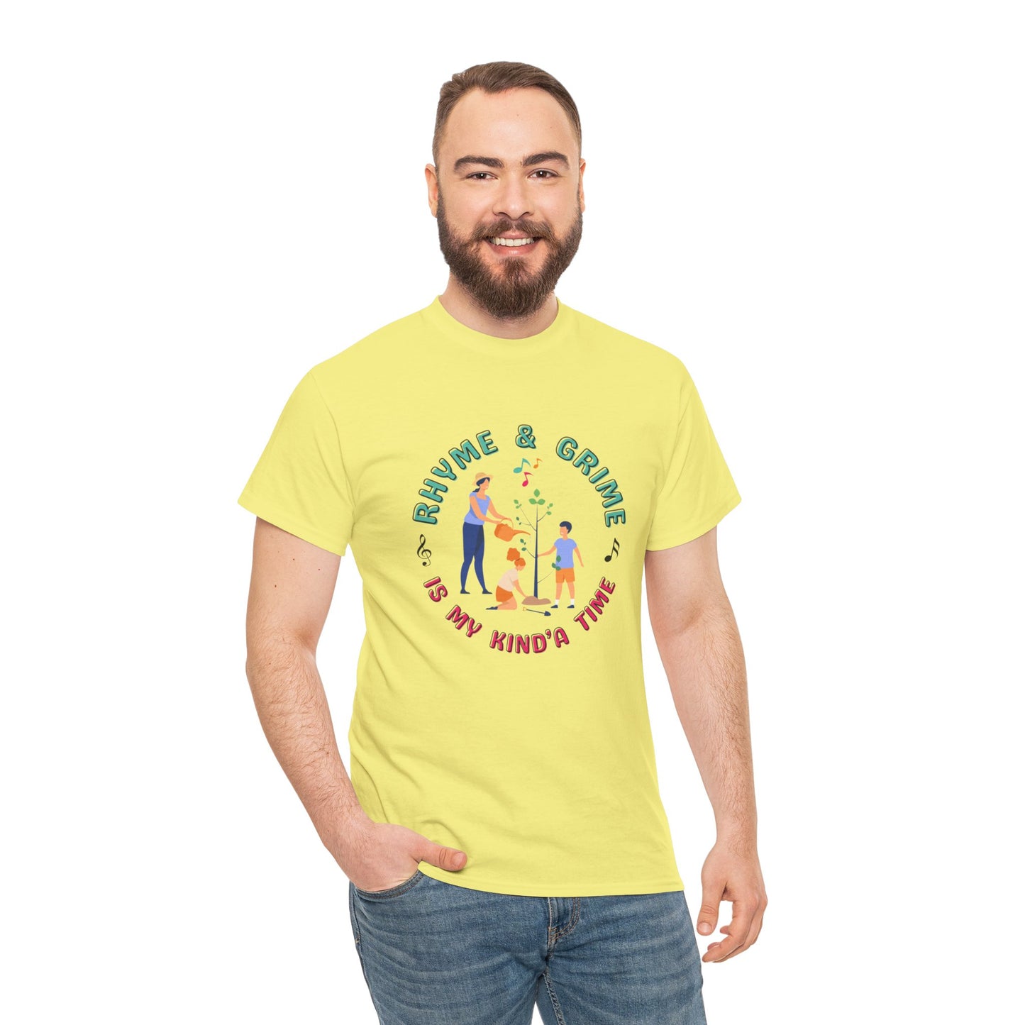 Rhyme and Grime is My Kind'a Time - Unisex Heavy Cotton Tee (Canada Printer)