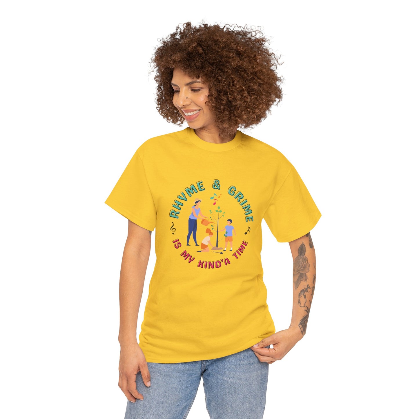Rhyme and Grime is My Kind'a Time - Unisex Heavy Cotton Tee (Canada Printer)