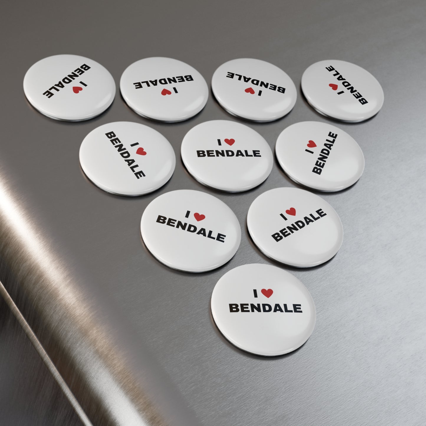 I Love Bendale - Button Magnet, Round (1 pc/10 pcs)