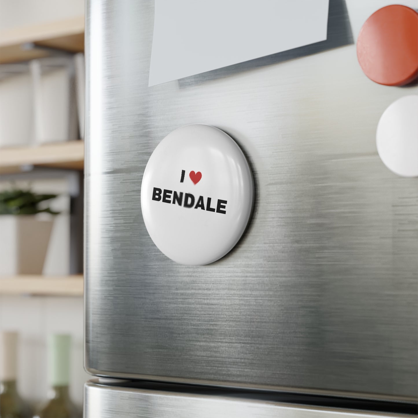 I Love Bendale - Button Magnet, Round (1 pc/10 pcs)