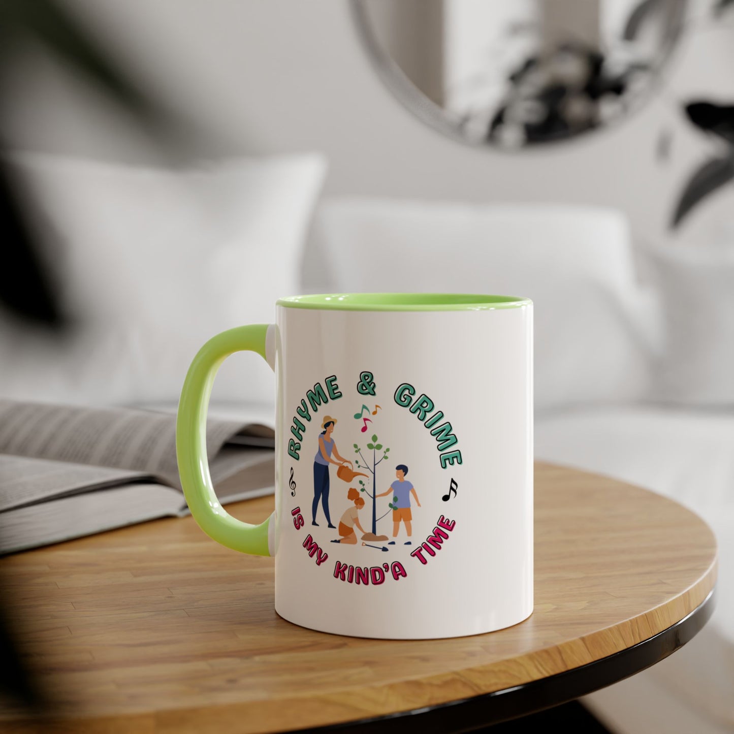 Rhyme and Grime is My Kind'a Time - Option 1 - 11 oz Accent Mug