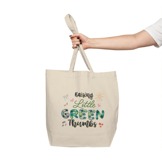 Raising Little Green Thumbs - Canvas Shopping Tote (Canadian Printer)